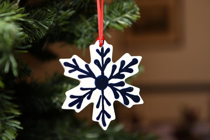 Snowflake Clay Ornament