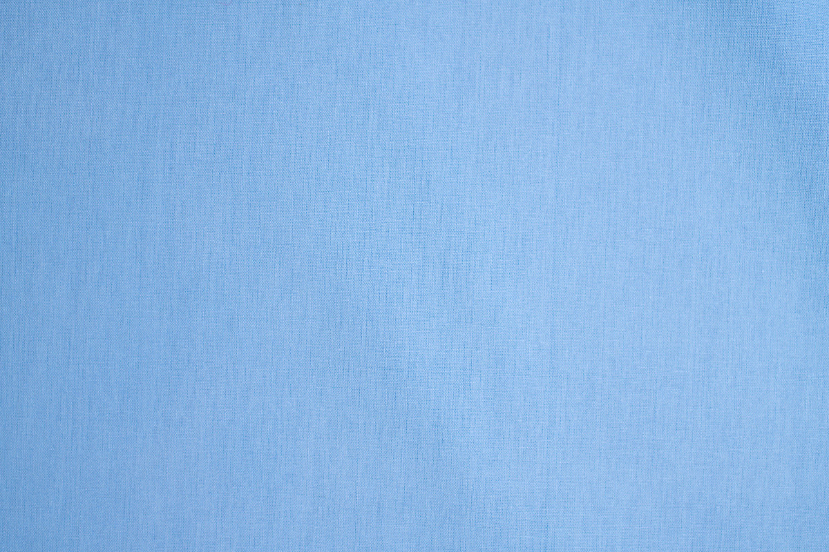 Light Blue Solid Cotton