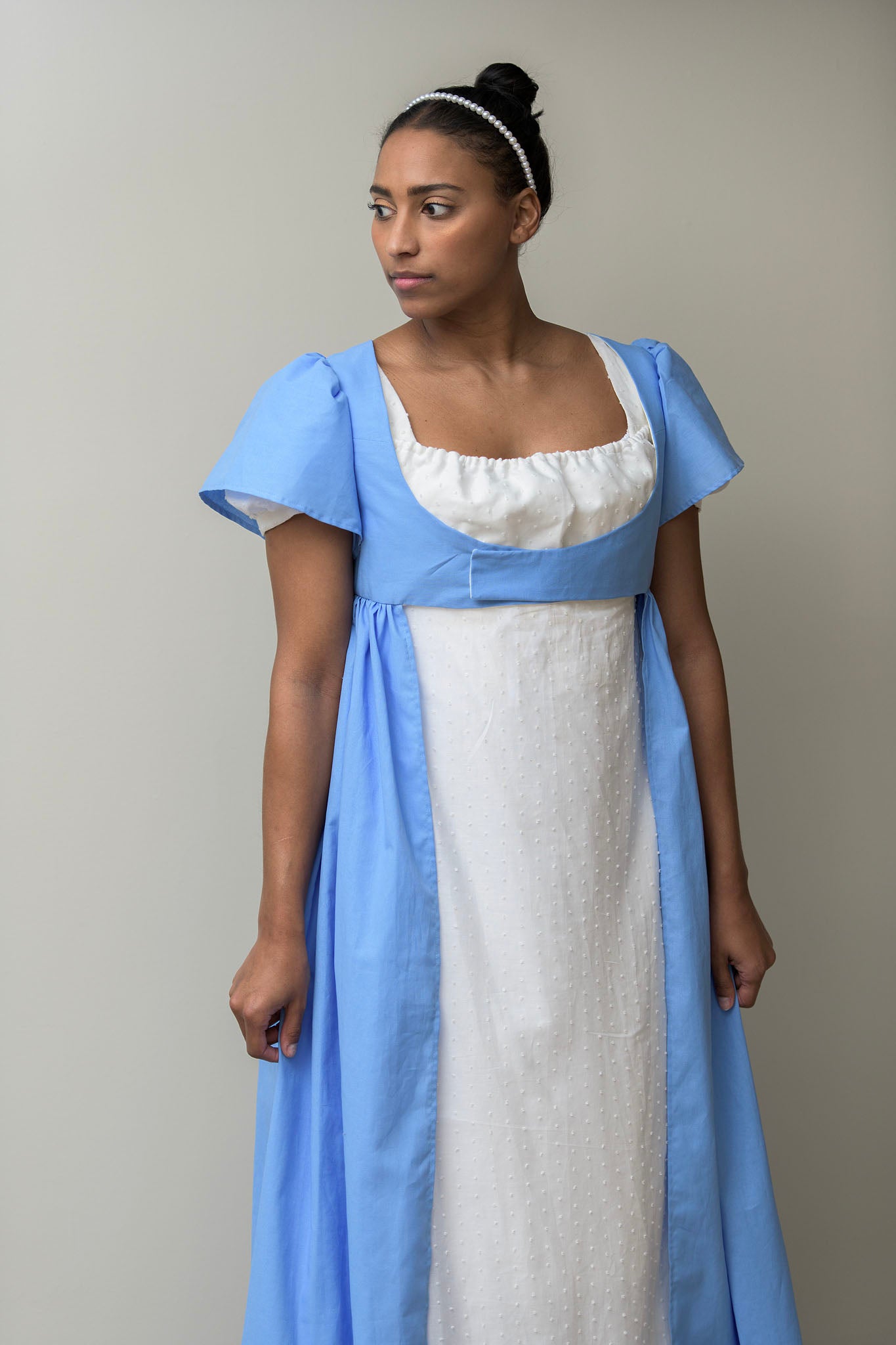 Cotton Open Robe | Light Blue