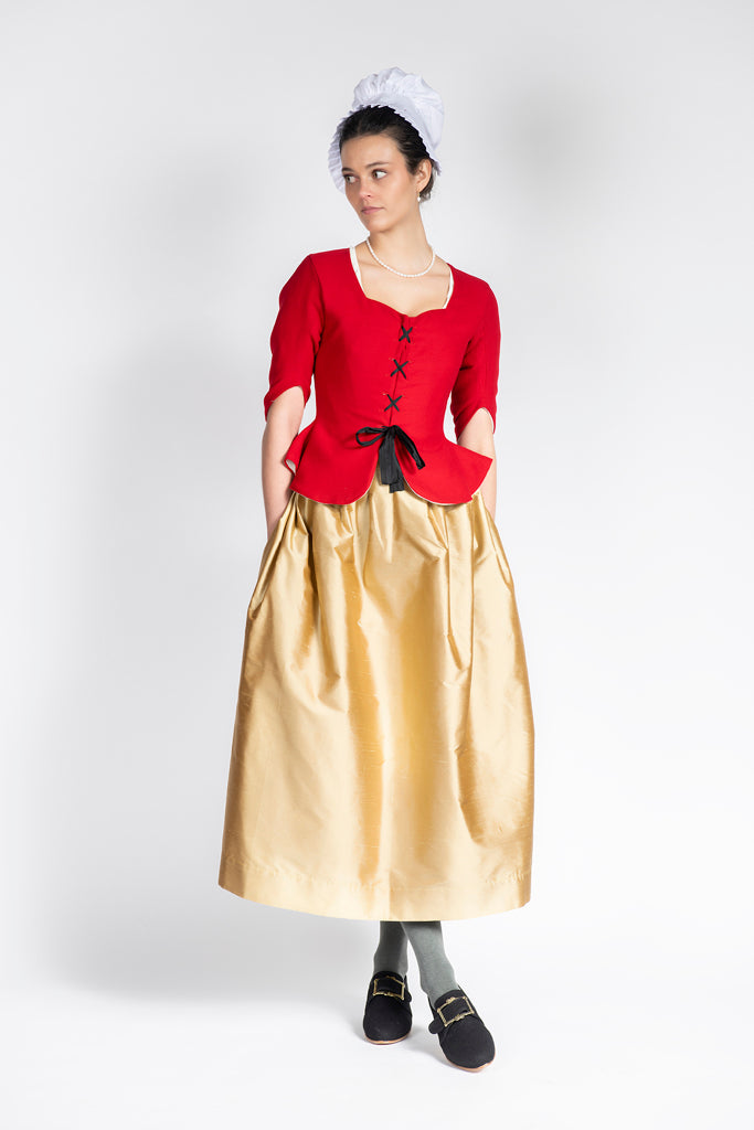 Yellow Silk Petticoat